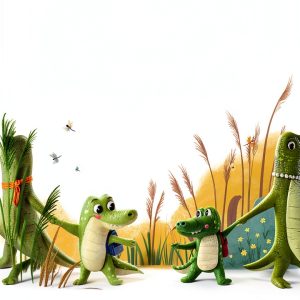 Alligator & Crocodile Kids Book by IShelton Books Kindle eBook-0