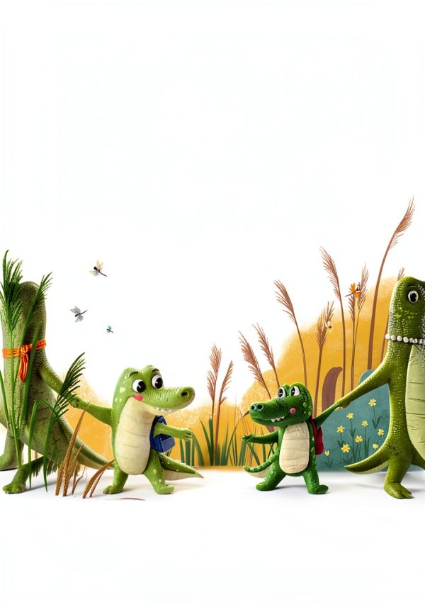 Alligator & Crocodile Kids Book by IShelton Books Kindle eBook-0